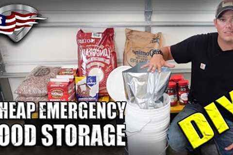 CHEAP DIY Emergency Long Term Food Storage!