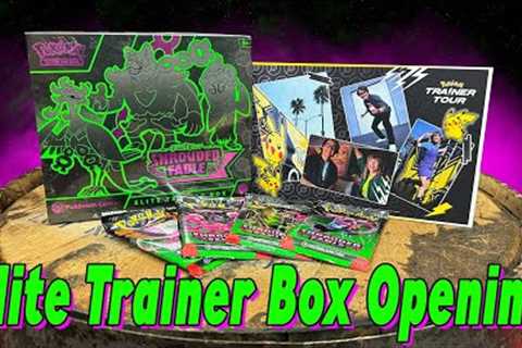 Shrouded Fable Elite Trainer Box Opening plus I'M CO-HOSTING A TV SHOW ABOUT POKÉMON