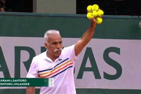 FUNNIEST Tennis Match EVER You Won't Stop Laughing! (Mansour Bahrami Trick Shots)