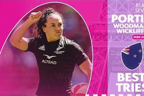 New Zealand's EPIC Powerhouse | Portia Woodman-Wickliffe | Best Tries HSBC SVNS 2023/24