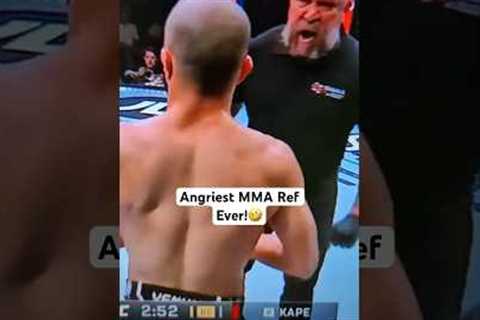The Angriest UFC Ref Ever! #ufc #mma #funny #sports #shorts #new #2024