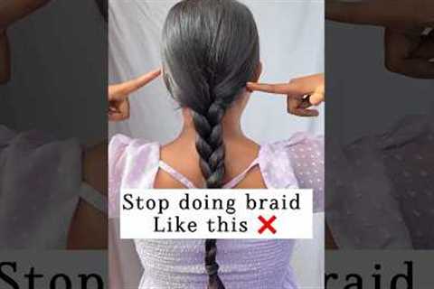 Try this school cute braid hairstyle hack/#hairstyle #hairtutorial #hacks #braids #shorts #viral