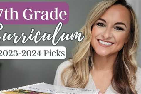 7TH GRADE HOMESCHOOL CURRICULUM PICKS // MIDDLE SCHOOL CURRICULUM // 2023-2024