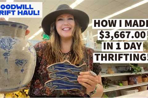 THRIFTING FOR RESALE! How I Made $3,667.00 Profit In 1 Day Thrifting!! HERE'S WHAT TO LOOK FOR!