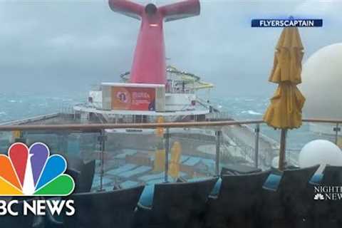 Carnival cruise passengers outraged after terrifying ordeal through storm
