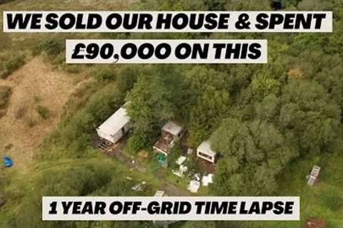 1 YEAR OFF GRID - Everything we build on our abandoned land | TIMELAPSE | Renovating a caravan park