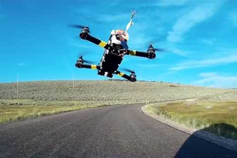 FPV Drone Racing from Moving Car