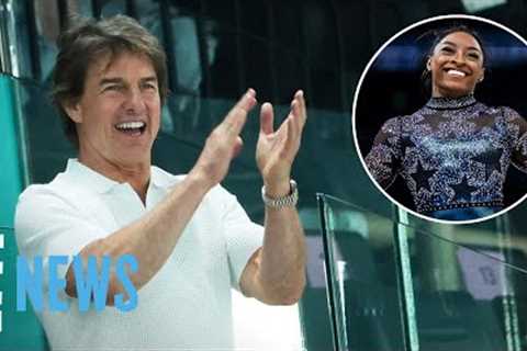 Tom Cruise, Lady Gaga &amp; MORE Stars Cheering on Team USA Women’s Gymnastics | 2024 Olympics | E! ..