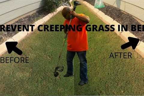How to prevent grass in flower beds, no more creeping grass