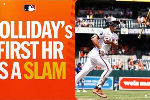 Jackson Holliday's FIRST HOMER is a GRAND SLAM to Eutaw Street!