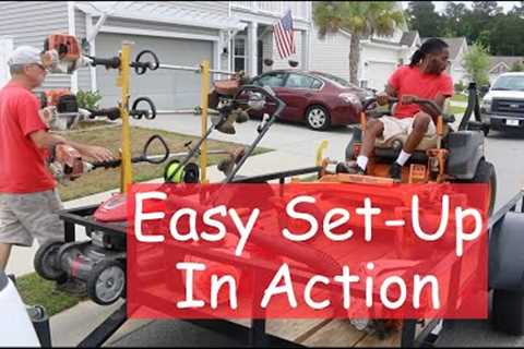EZ Lawn Care Set-up in Action