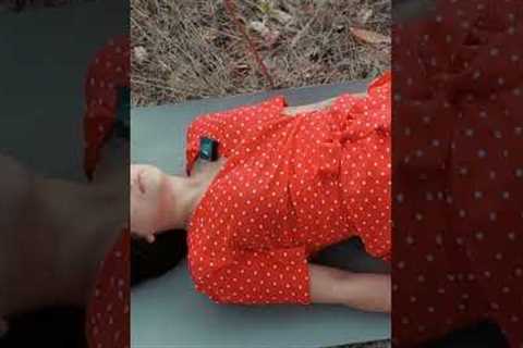 Evelina's yoga and stretching in the forest #stretching #yoga