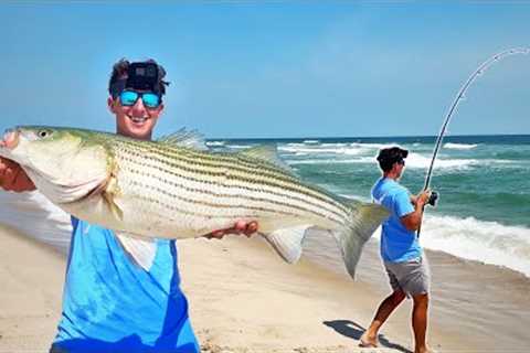 EASY Fishing for Northeast’s MOST POPULAR Fish!!! Catch Clean Cook Striped Bass!