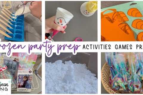 FROZEN THEMED PARTY PREP | Part 2 | THE ACTIVITIES, GAMES &amp; PRIZES