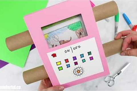 DIY Cardboard TV Craft