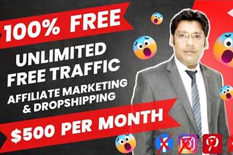 $500 Per Day | Top 5 Social Media Platforms | USA Free Traffic for Affiliate Marketing, Dropshipping