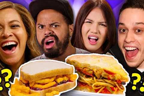 Trying Celebs' Favorite Weird Food Combos!  | People Vs. Food