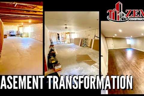 Adding Equity - Finishing a 1300 Square Foot Basement - Full Build Time lapse