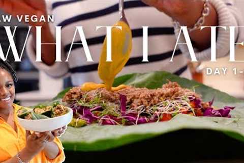 Raw Vegan Recipes | What I Ate During Day 1-3 of My Raw Vegan Fast  | Third time's a charm