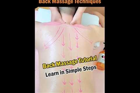 Relax and Learn Home Back Massage Techniques