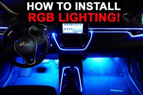 CAR RGB LED LIGHTING INSTALL! (TIPS and TRICKS for Easy Installation)