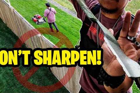 Don't sharpen your lawn mower blades! Do this instead!