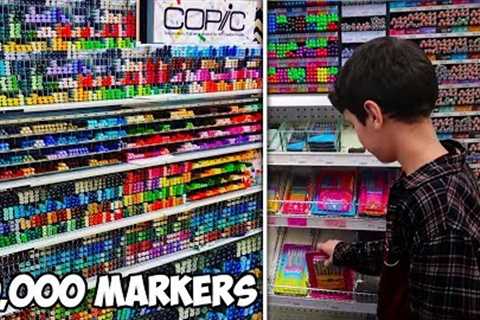 I Took One Of My Subscribers On A No Budget Shopping Spree - World's Biggest Art Store