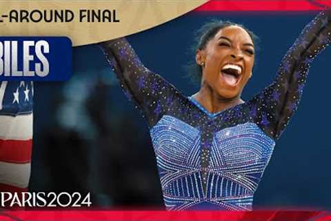 Simone Biles' AWE-INSPIRING floor routine clinches a record SIXTH gymnastics gold  | Paris Olympics