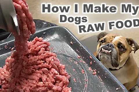 HOW I MAKE my DOG'S RAW FOOD
