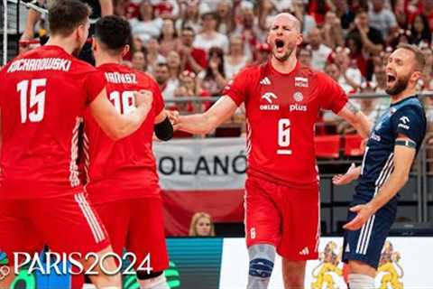 Poland handles Egypt in straight sets to start men's volleyball gold medal pursuit | Paris Olympics