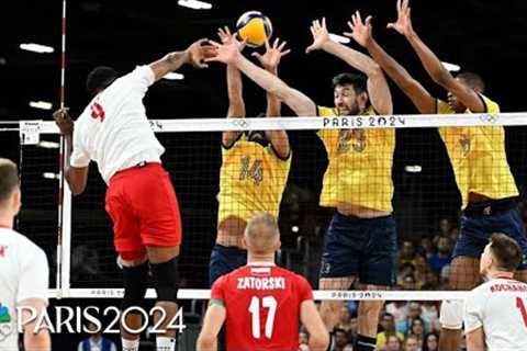 Poland and Brazil deliver an INSTANT CLASSIC in men's volleyball | Paris Olympics | NBC Sports