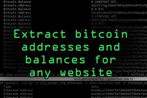 200th Episode! : Scraping Cryptocurrency Addresses with SpiderFoot CLI [Tutorial]