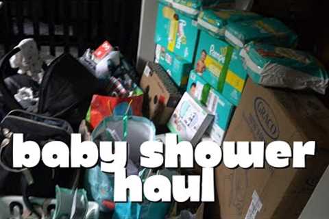 BABY SHOWER HAUL | AMAZON BABY REGISTRY | WHAT I GOT FOR MY BABY | PREGNANT AT 20, FIRST TIME MOM!!