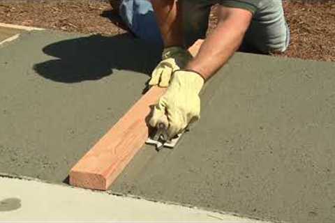 How to Pour &amp; Finish Concrete (Hi Resolution)