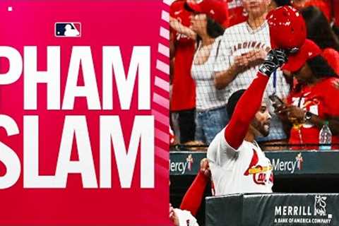 Pham-ily reuinion! In his first AB back with the Cardinals, Tommy Pham hits a GRAND SLAM!
