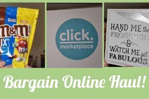 Bargain Online Shopping Haul | Click Marketplace