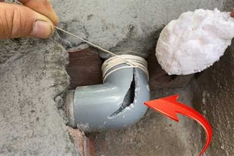 This plumbing technique will surprise you! baking soda and a thread