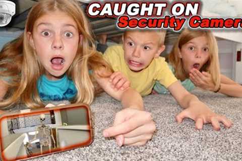 Caught On Security Camera 12 Foot SKELETON Inside Tannerites HOUSE While Playing Hide N Seek!