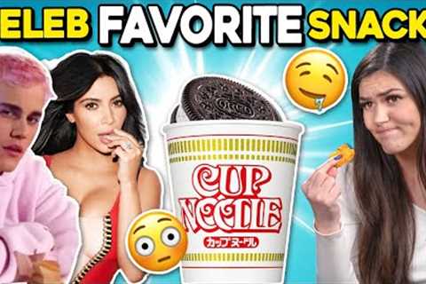 Trying Celebrity Guilty Pleasure Foods | People Vs. Food