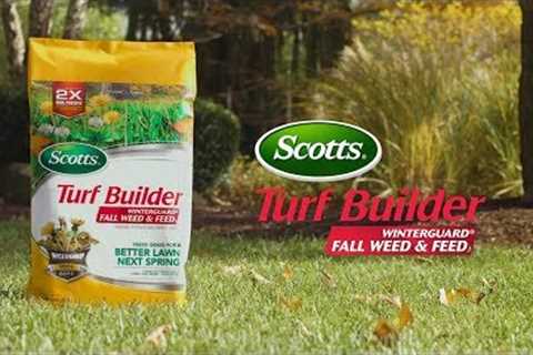 How Kill Lawn Weeds This Fall with Scotts® Turf Builder® WinterGuard® Fall Weed &amp; Feed₃