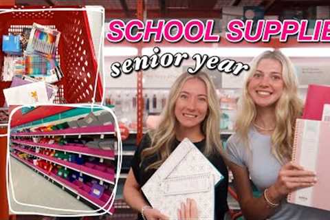 SCHOOL SUPPLIES SHOPPING + HAUL 2024! *senior year*