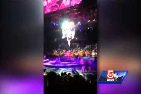 WARNING: VIDEO SHOWS ACTUAL FALL OF PERFORMERS