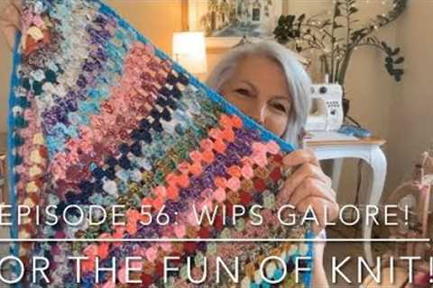 For the FUN of Knit! Episode 56 WIP's Galore!