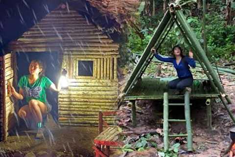 Full video 100 Days Survival in the Jungle - Building a Shelter
