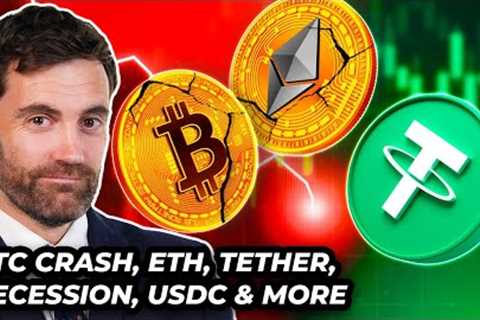 Crypto News: Crypto CRASH, BTC Price, Recession, ETH, Tether &amp; MORE!