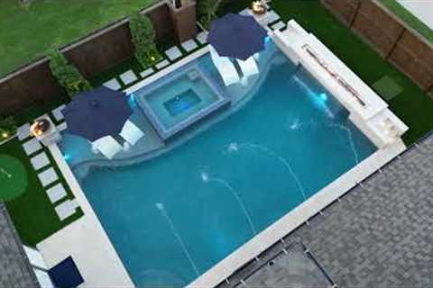 Swimming Pool Build Before and After - HOUSTON TEXAS