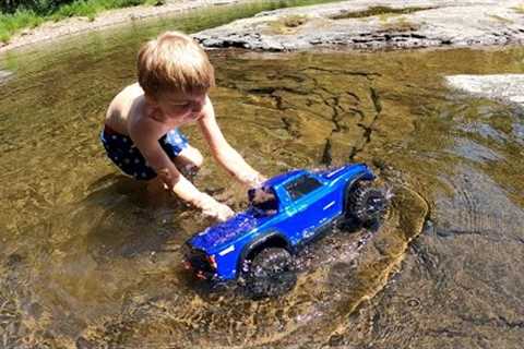 We Sunk Our Traxxas RC Truck...