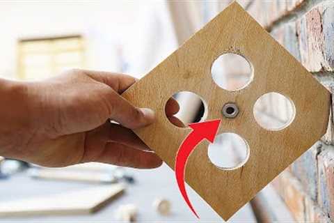I love this trick with a piece of plywood!