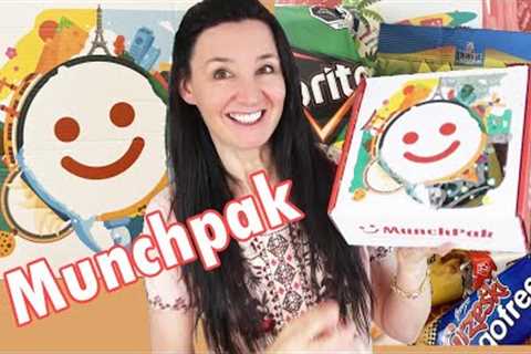 MunchPak  Subscription Box October Unboxing Taste Test Review Snacks