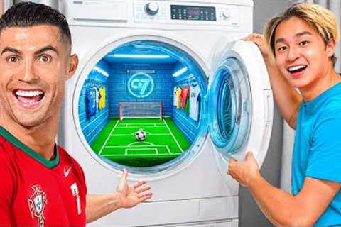 I Built a SECRET Soccer Field For Ronaldo!